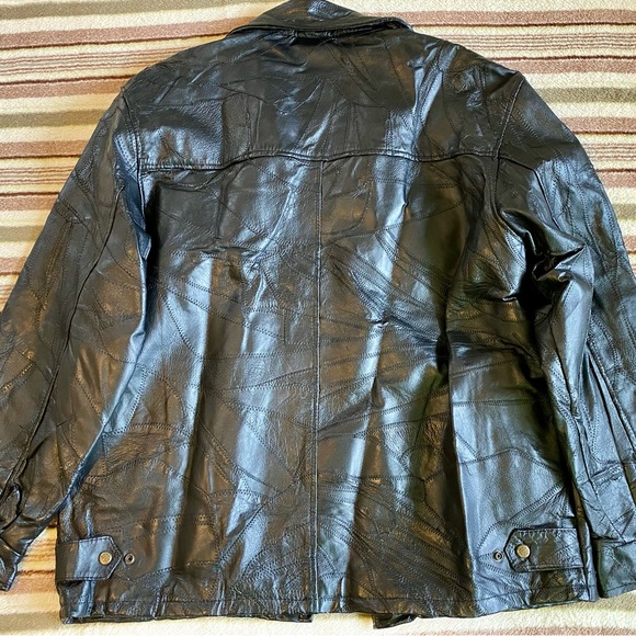 Patch leather jacket MINT‼️ - Picture 4 of 9